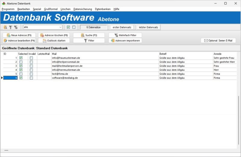Datenbank Software für Unternehmen